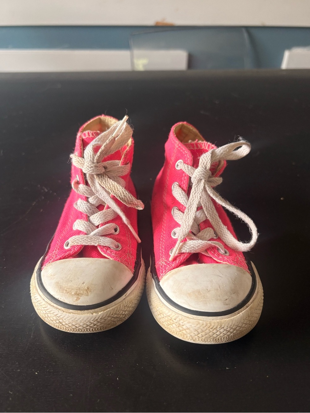 Converse Kids Pink Canvas High-Top Sneakers
